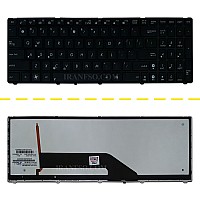 کیبرد لپ تاپ ایسوس K50-K61-K70 مشکی-با بک لایت-با فریم