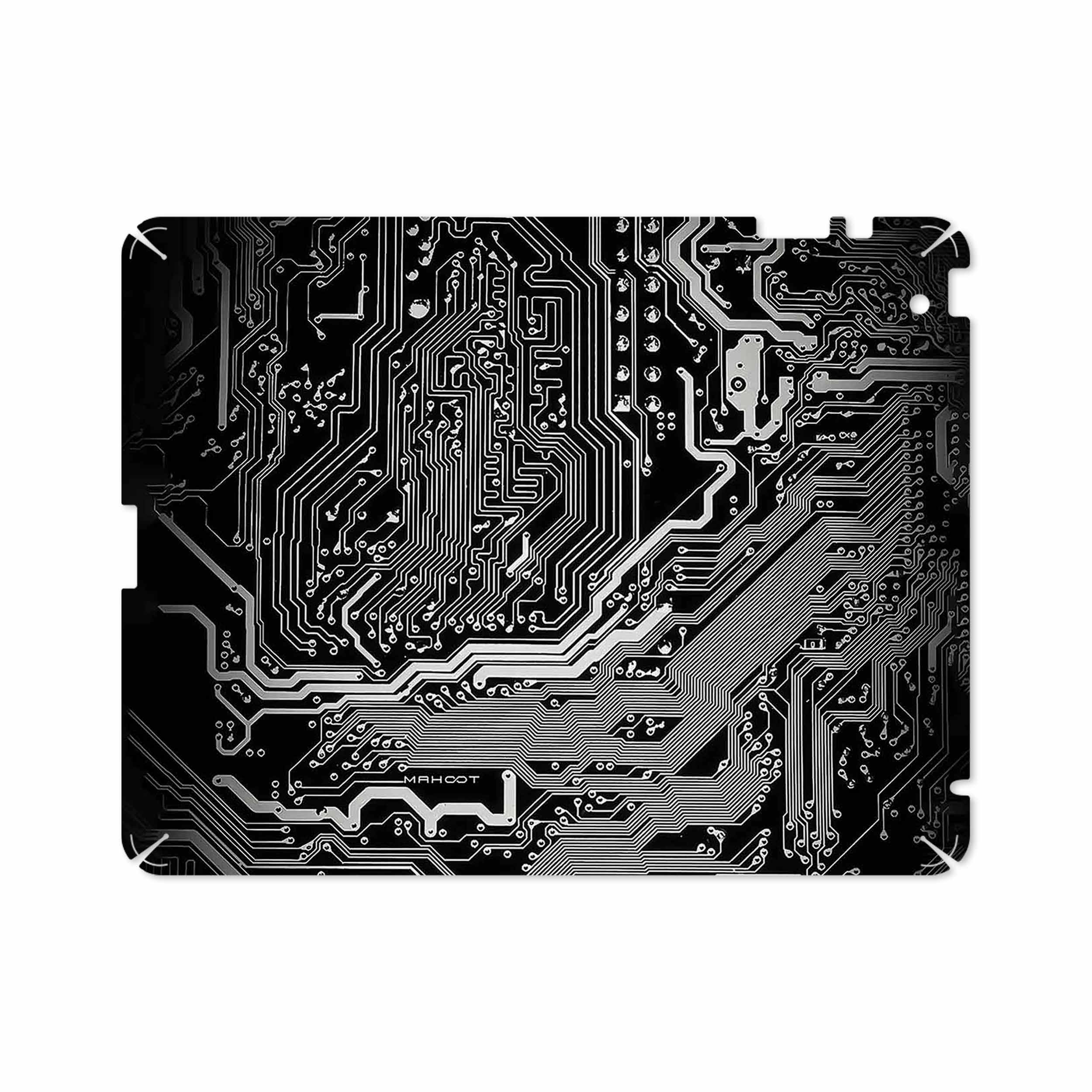 برچسب پوششی ماهوت مدل Black Printed Circuit Board مناسب برای تبلت اپل iPad 2 2011 A1395