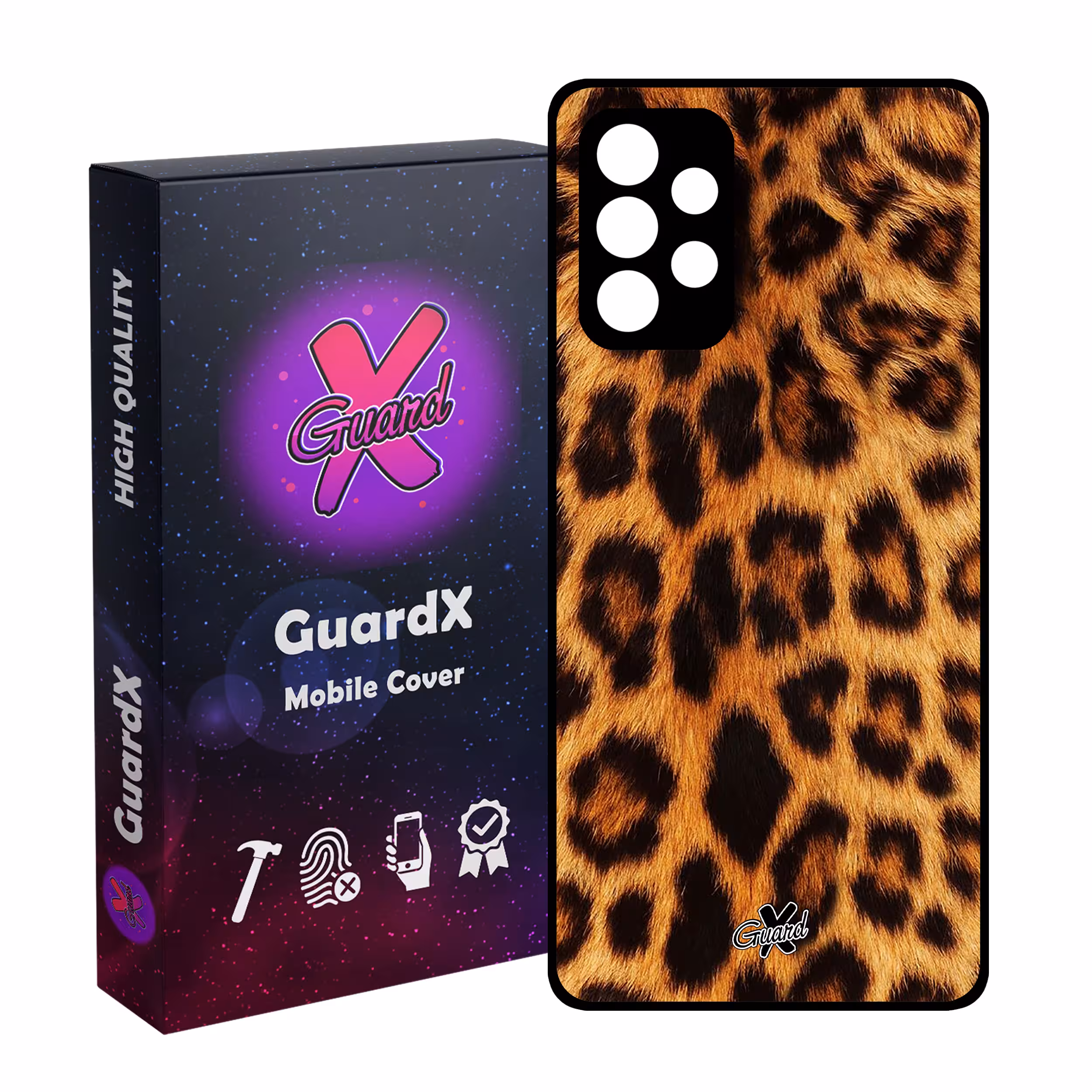 کاور گارد ایکس طرح Leopard مدل Glass10095 مناسب برای گوشی موبایل سامسونگ Galaxy A52