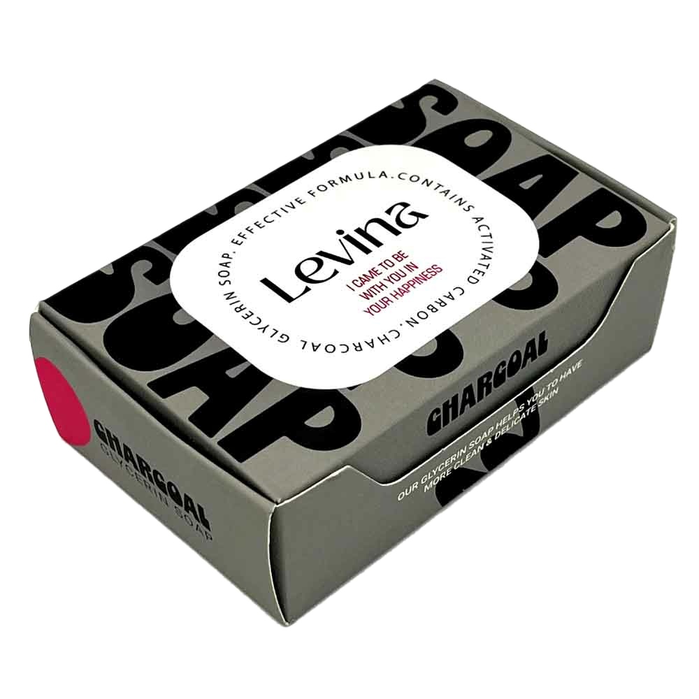 صابون شستشو لوینا  مدل زغالی وزن 120 گرم