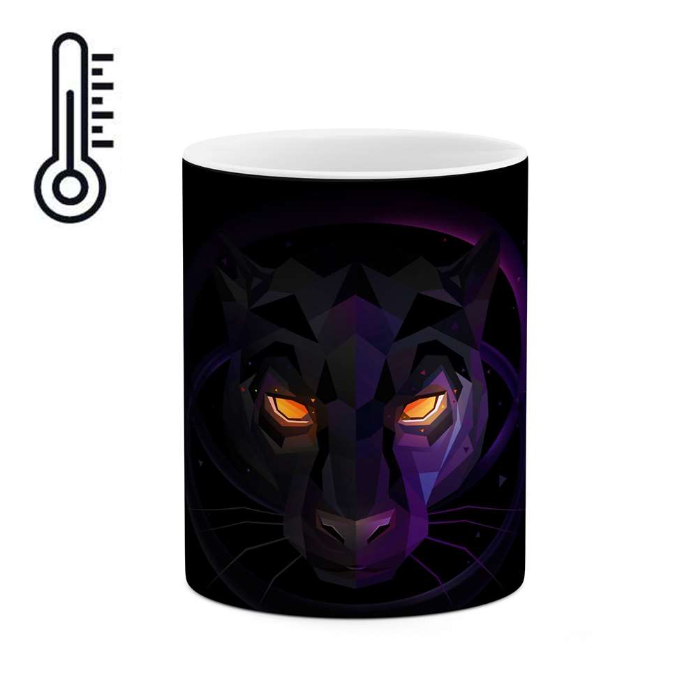 ماگ حرارتی طرح پلنگ مینیمال  مدل mgph11457