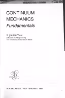 خرید و دانلود نسخه کامل کتاب Continuum Mechanics Fundamentals BY Valliappan - Pdf