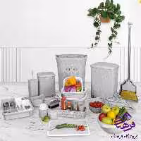 جهيزيه هومکت فلورا 56پارچه طوسي
