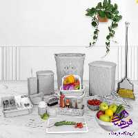 جهيزيه هومکت فلورا 56پارچه طوسي
