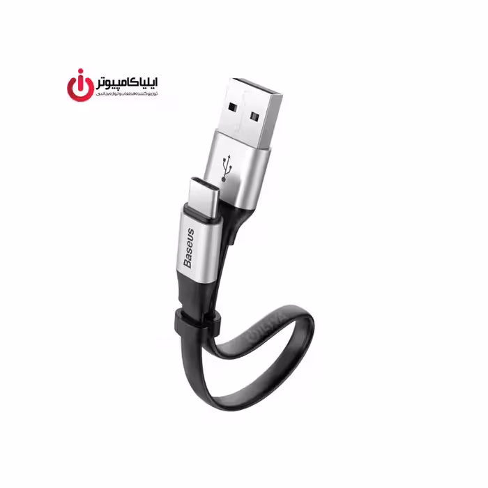 کابل فلت فست شارژ Type-C بیسوس مدل CATMBJ-0S به طول 23 سانتی متر