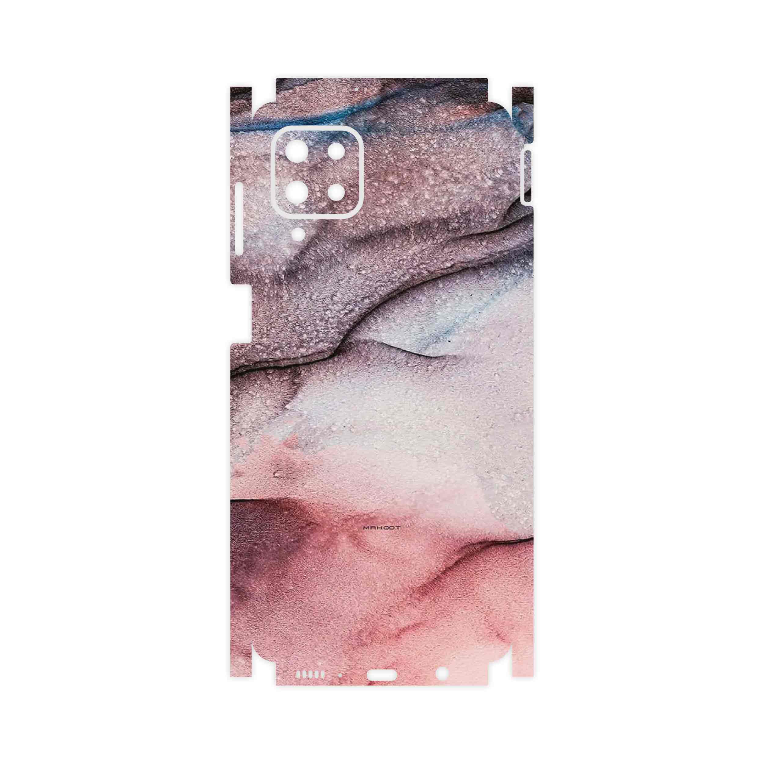 برچسب پوششی ماهوت مدل Smoky pink marble-FullSkin مناسب برای گوشی موبایل سامسونگ Galaxy M62