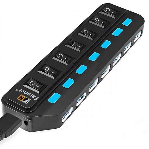 هاب USB 30 هفت پورت فرانت مدل FN-U3H701S