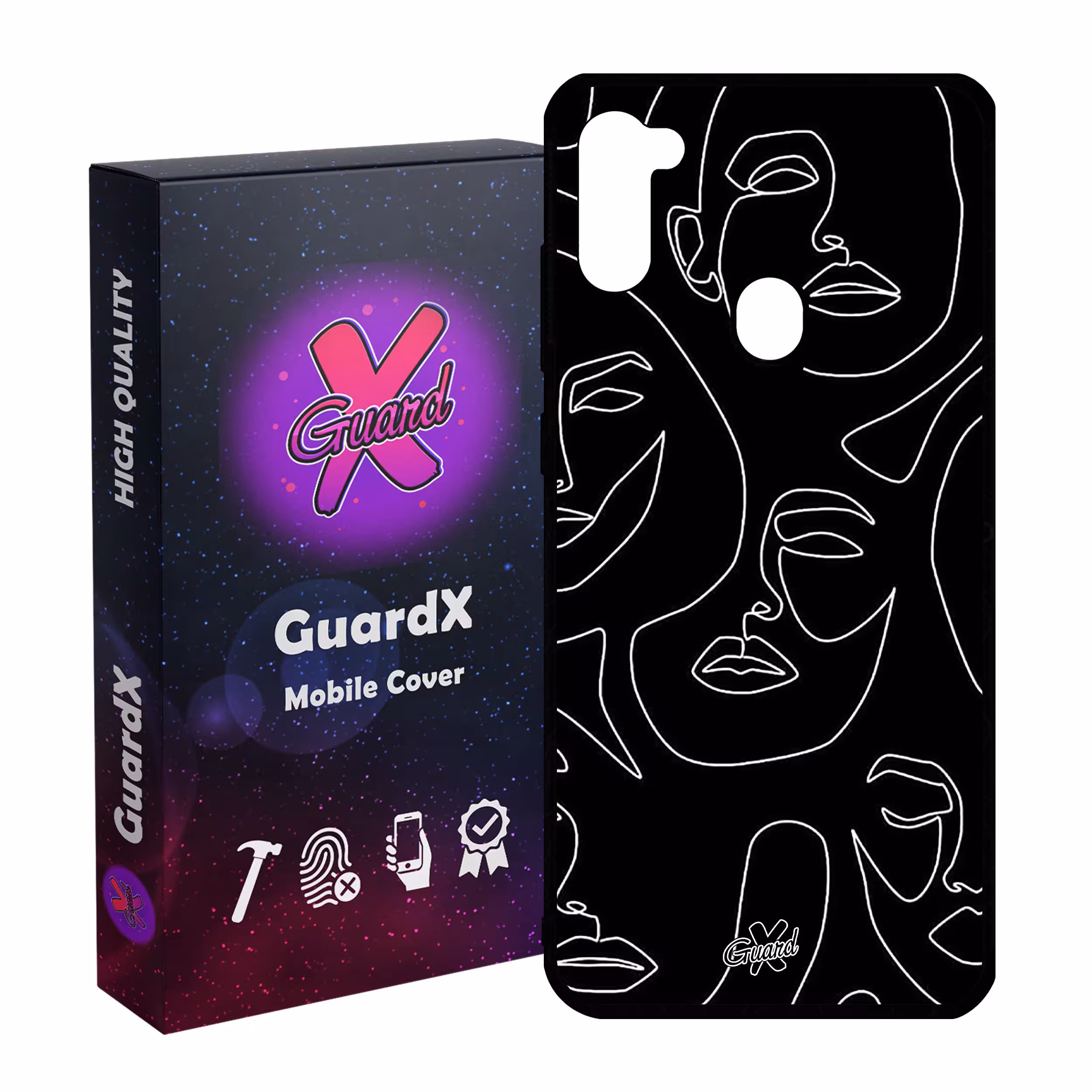 کاور گارد ایکس طرح Girl مدل Glass10392 مناسب برای گوشی موبایل سامسونگ Galaxy A11