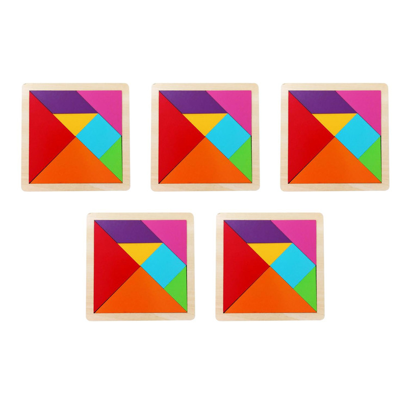 پازل آموزشی مدل تانگرام بسته 5 عددی | چاوه