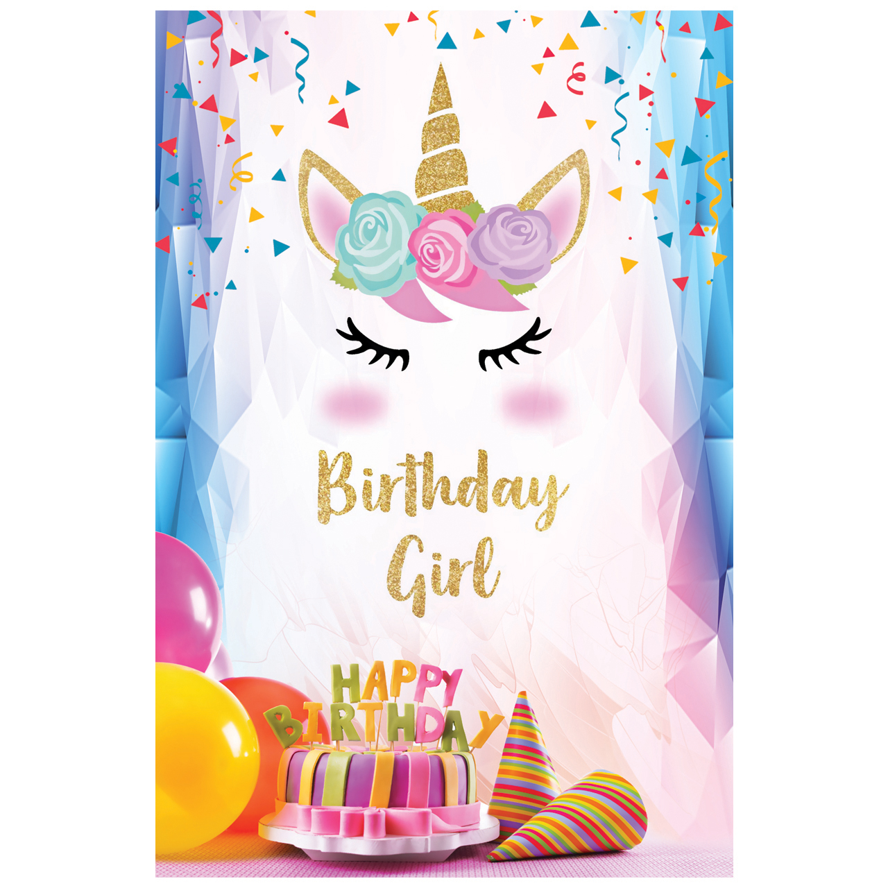 بنر تم تولد طرح اسب تک شاخ یونیکورن کد 1069