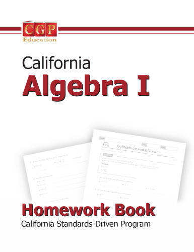 خرید و دانلود نسخه کامل کتاب California Algebra 1: Homework Book