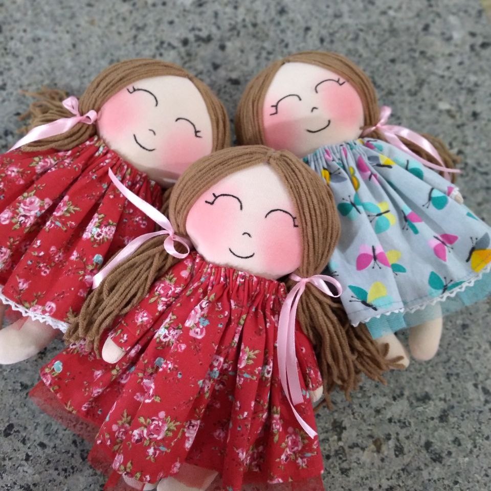 عروسک کاموایی دختروپسرپارچه ای