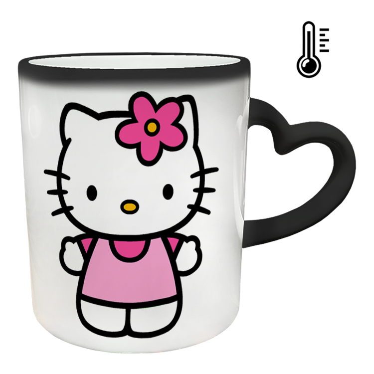 ماگ حرارتی مدل دسته قلبی طرح کیتی کد 82