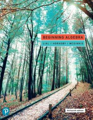 [PDF] دانلود کتاب Beginning Algebra, 13th ed, 2020