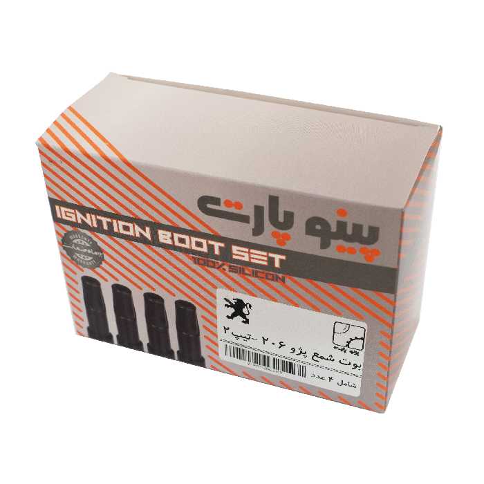 بوت وایر شمع خودرو پینوپارت مدل PB-PGT2 مناسب برای پژو 206 بسته 4 عددی