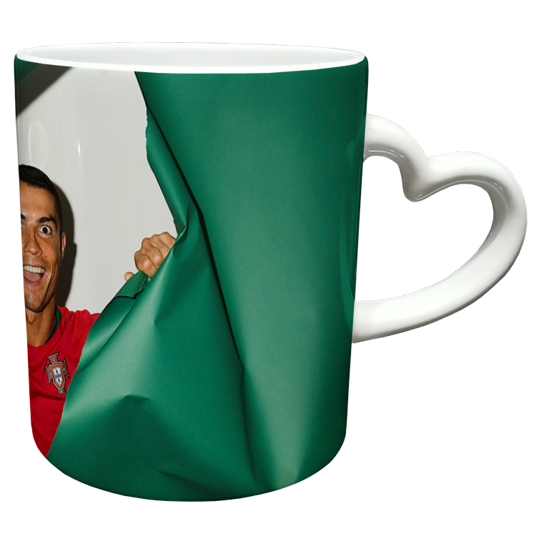 ماگ مدل دسته قلبی طرح رونالدو کد 50