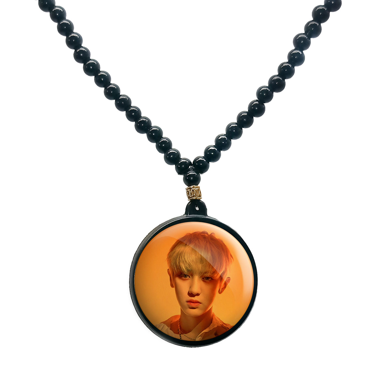 گردنبند پرمانه طرح exo کد pmd.13957 مدل دو طرفه