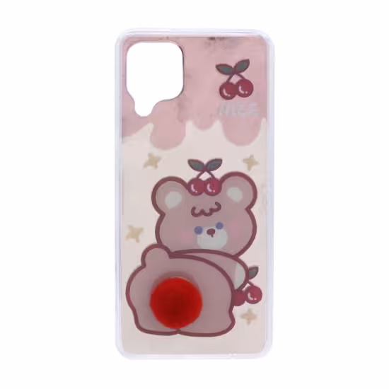 قاب گوشی موبایل مدل اطلسی عروسکی دم برجسته Cute Bear