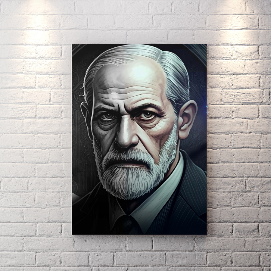 تابلو شاسی روانشناسی طرح عکس زیگموند فروید WAs-2369