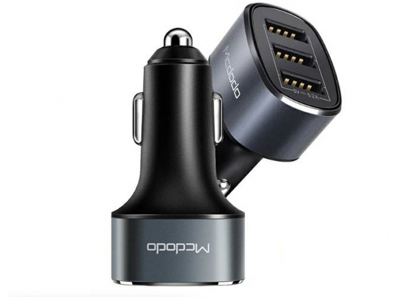 شارژر فندکی فست شارژ ماشین 3 پورت مک دودو CC-630