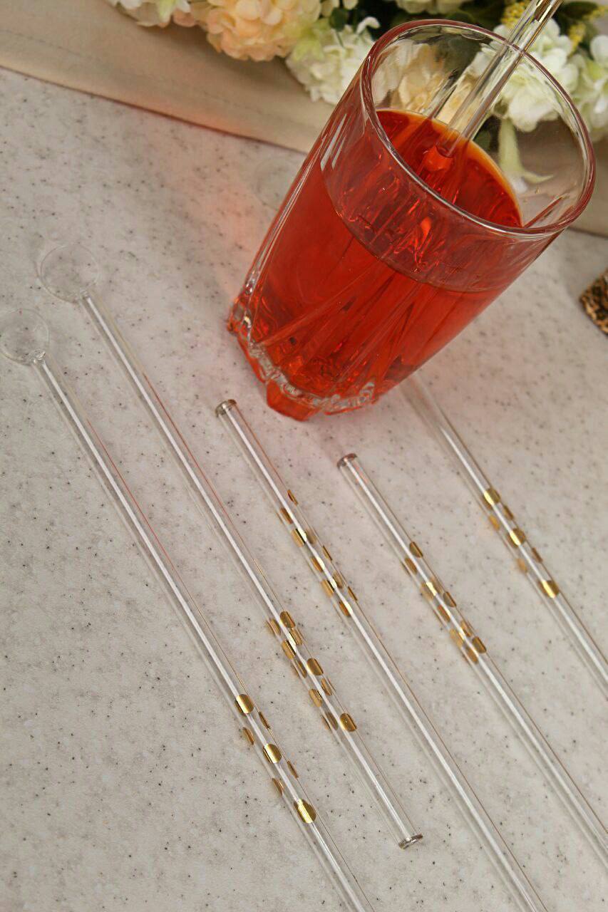 نی و همزن شیشه ای طلایی