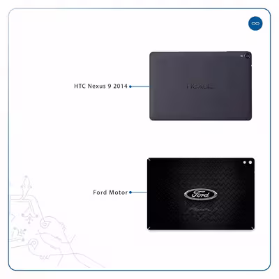برچسب پوششی ماهوت مدل Ford Motor مناسب برای تبلت اچ تی سی Nexus 9 2014