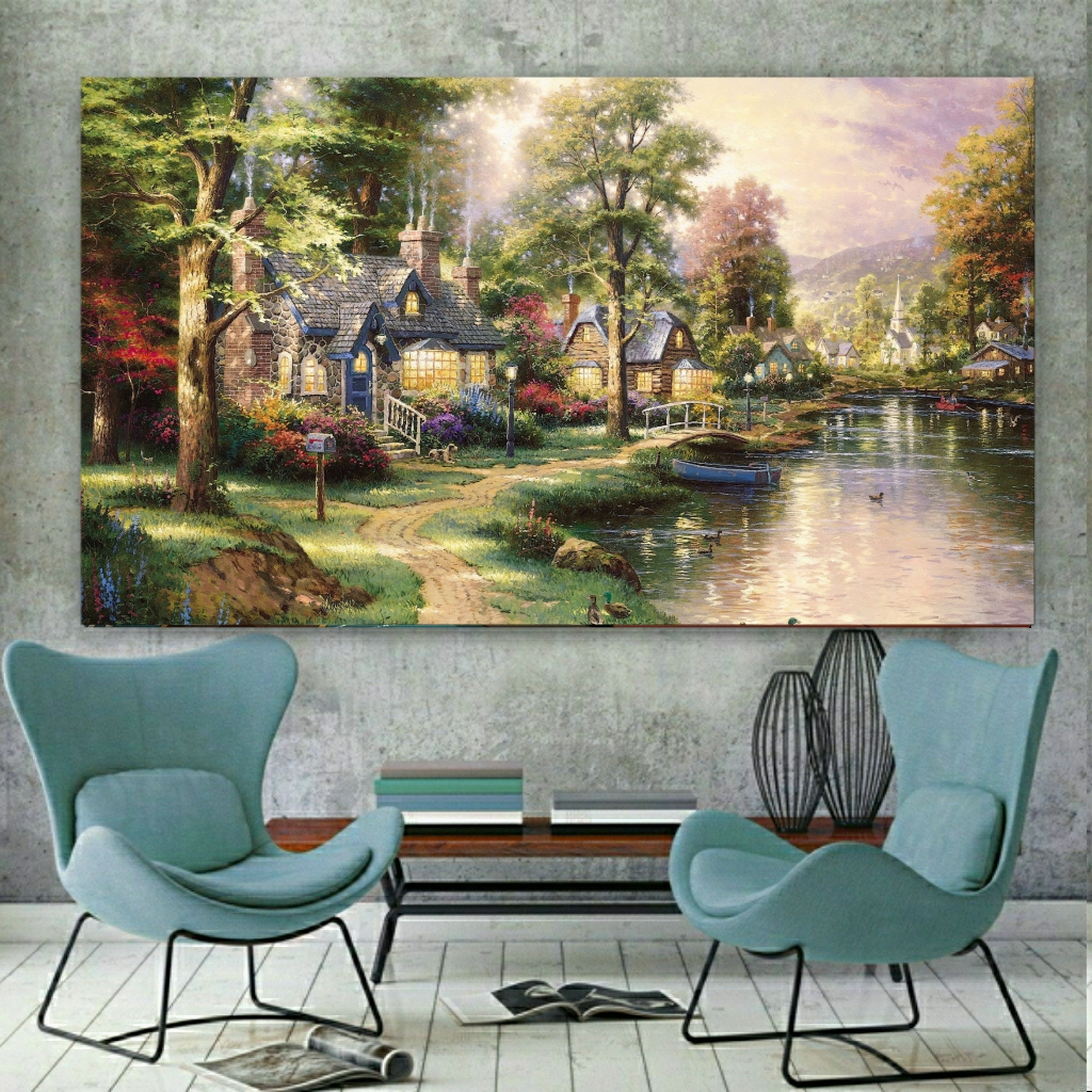  تابلو بوم طرح طبیعت مدل PT686