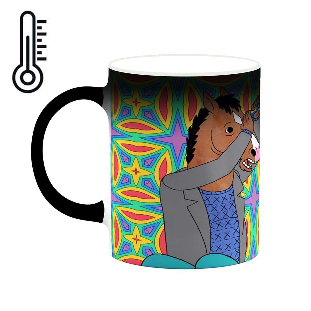 ماگ حرارتی کاکتی طرح کارتون BoJack Horseman مدل mgh22323