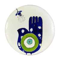 بشقاب دیوارکوب سفالی کد SN-1-29-19