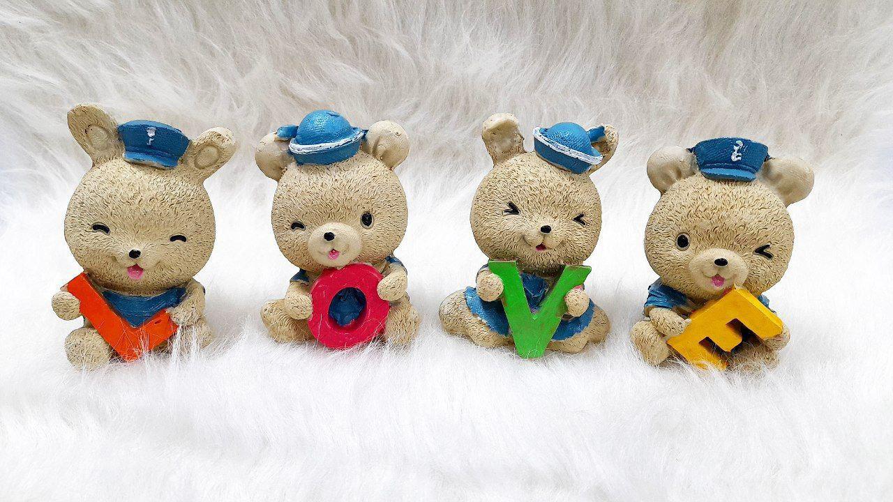 مجسمه خرس لاو 4تایی