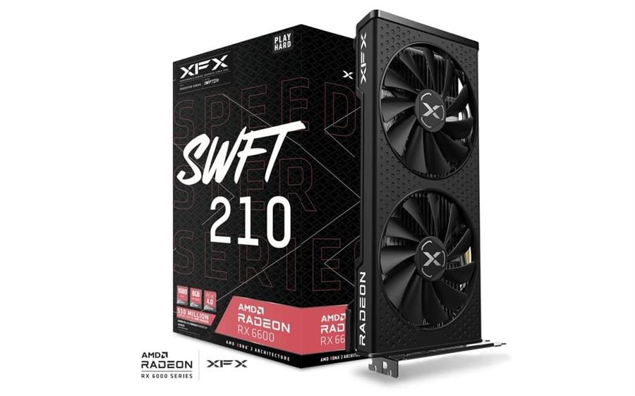 کارت گرافیک  ایکس اف ایکس مدل Speedster SWFT 210 AMD Radeon™ RX 6600 Core Gaming حافظه 8 گیگابایت