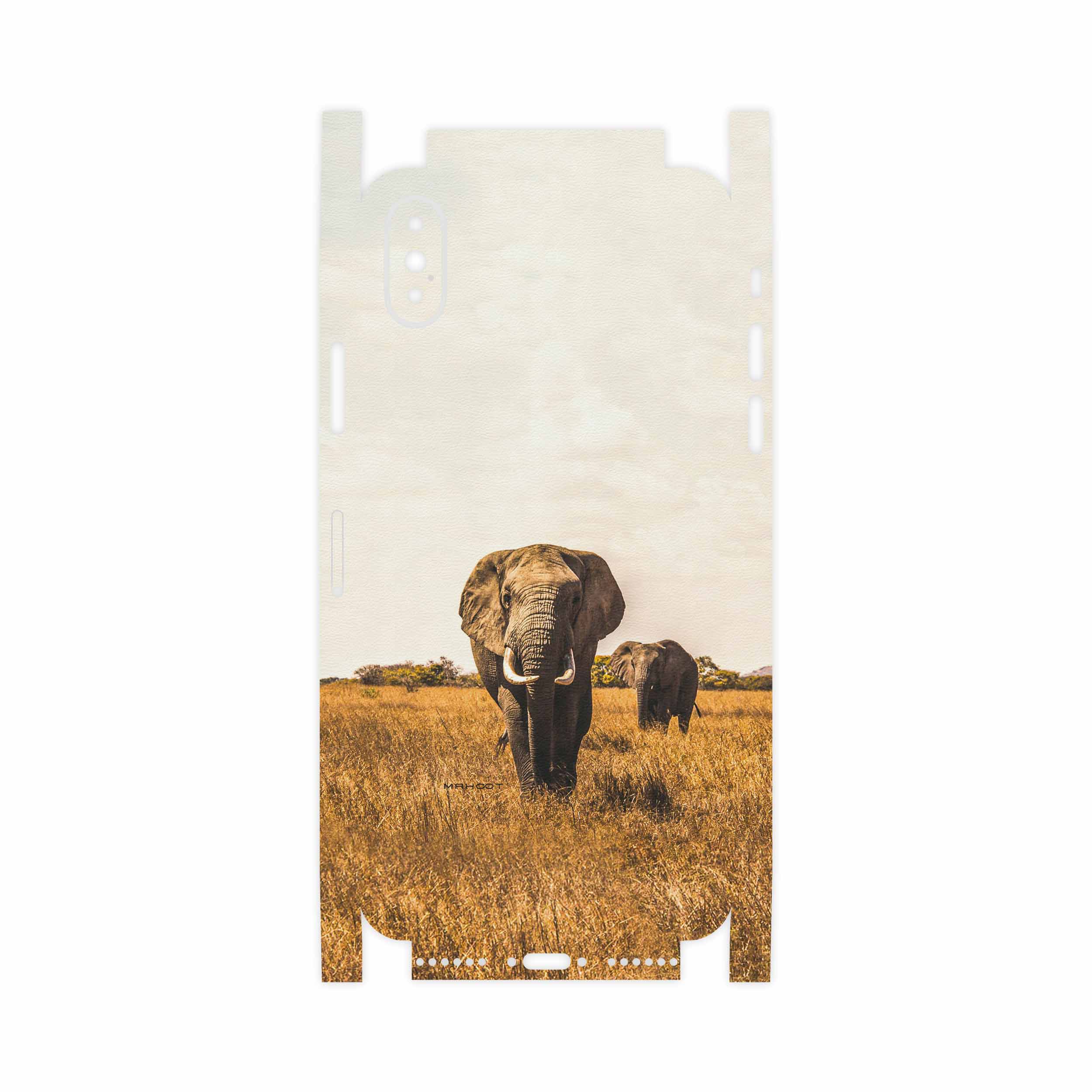 برچسب پوششی ماهوت مدل Elephant-FullSkin مناسب برای گوشی موبایل اپل iPhone X