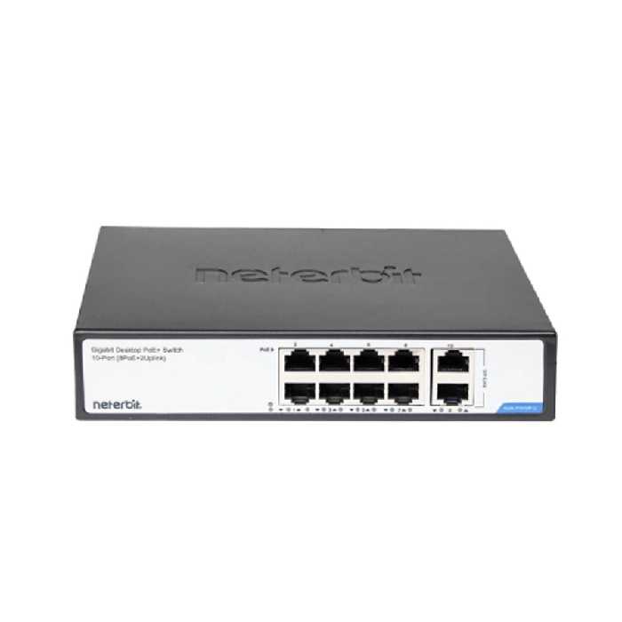 سوئیچ 10 پورت غیر مدیریتی نتربیت مدل NGS-F1010P-C