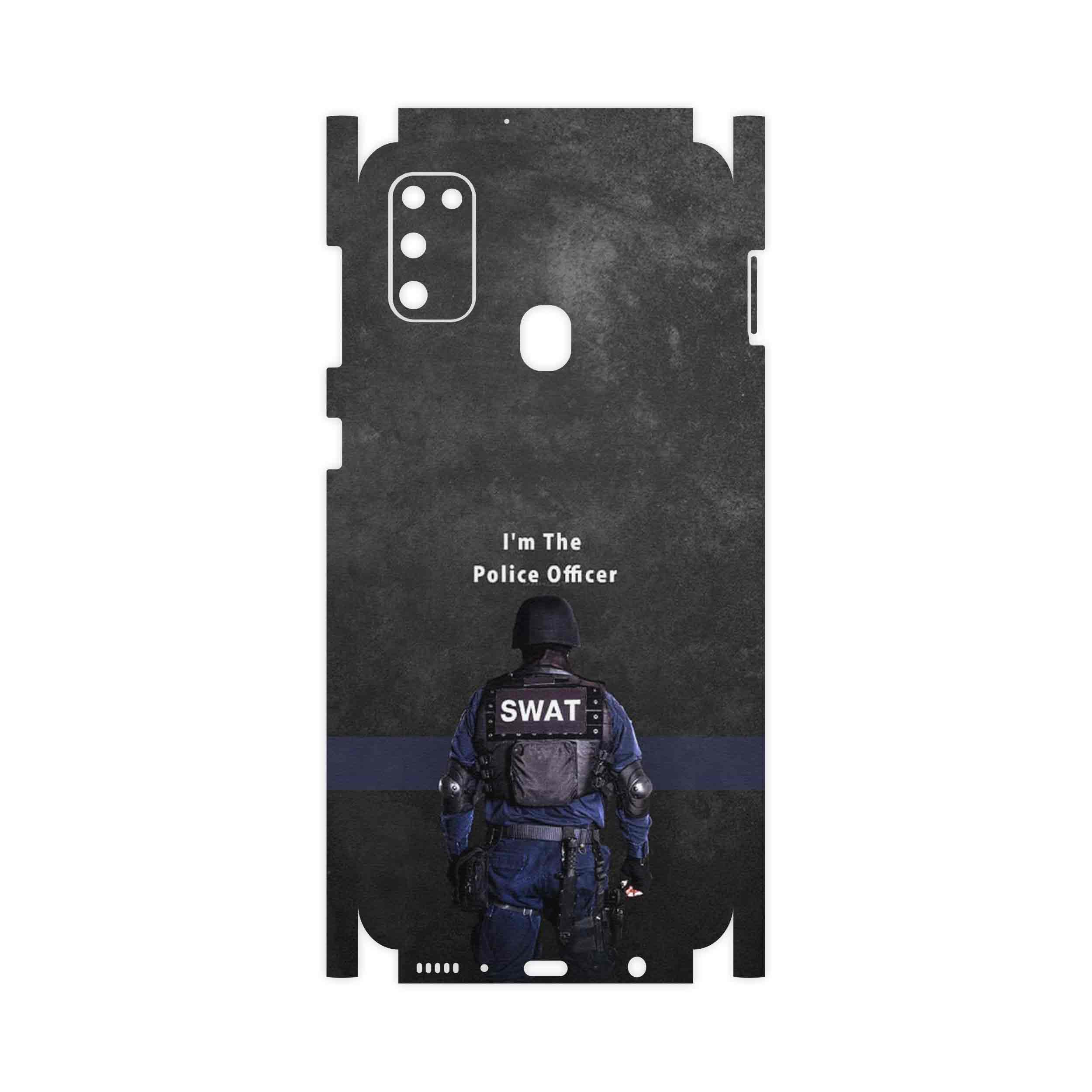 برچسب پوششی ماهوت مدل Police Officer-FullSkin مناسب برای گوشی موبایل سامسونگ Galaxy M21