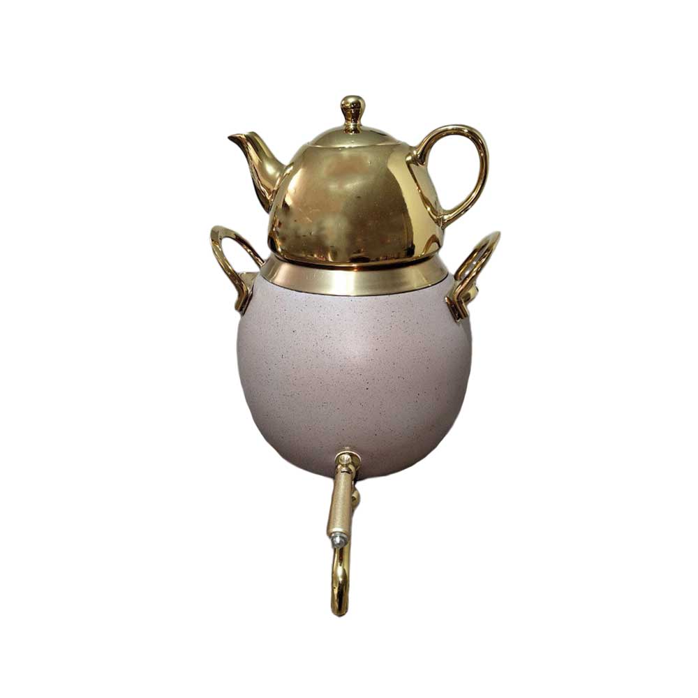 کتری قوری 5 لیتری تیتیل کد 1100 صورتی خاکستری