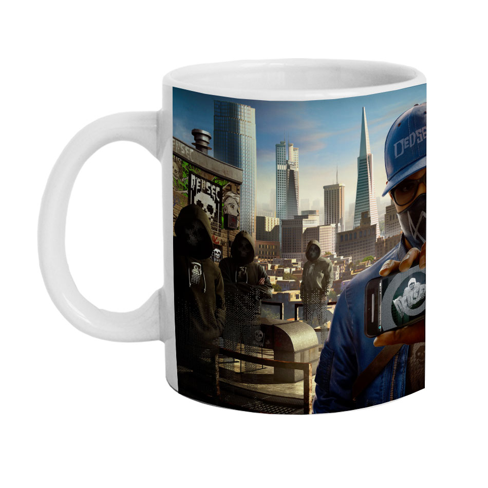 ماگ طرح Watch Dogs مدل M2406