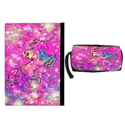 کلاسور طرح یونیکورن کد su9 به همراه جامدادی