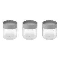 بانکه ظروف حبوبات زیباسازان مدل پت ظرفیت 900میل مجموعه 3 عددی