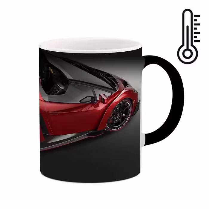 ماگ حرارتی طرح ماشین Lamborghini veneno مدل mgph15605