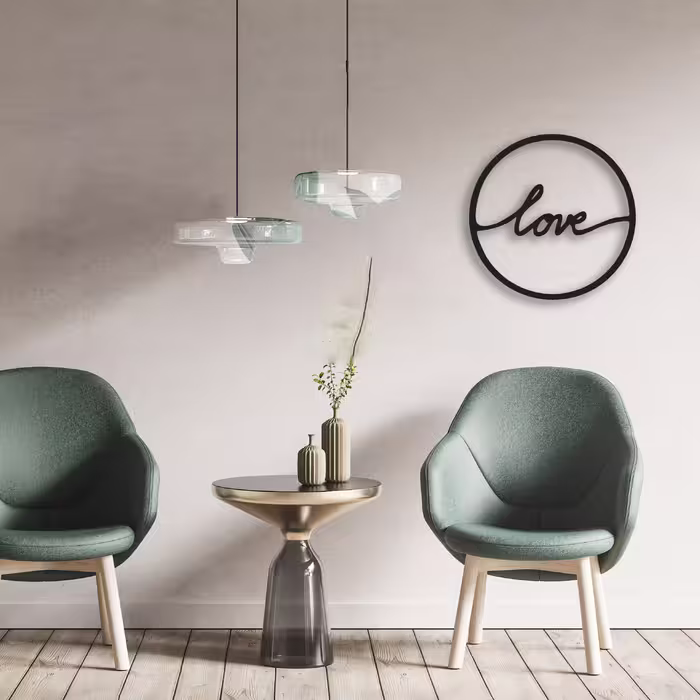 دیوارکوب طرح love مدل va-s02