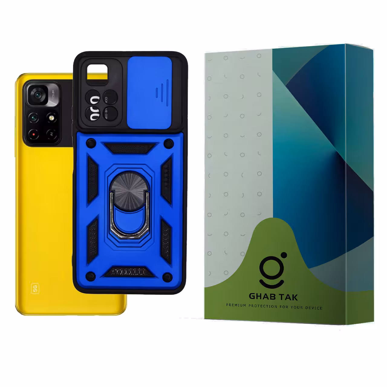 کاور قاب تک مدل استندی کد Guard-08 مناسب برای گوشی موبایل شیائومی Poco M4 Pro 4G