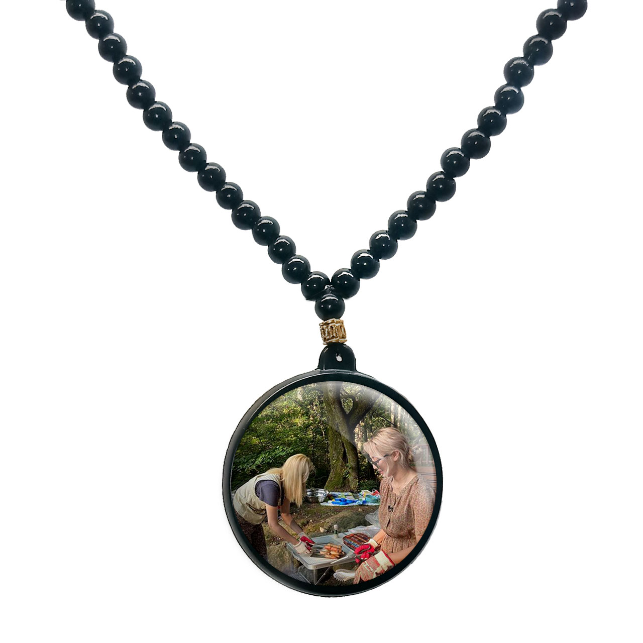 گردنبند پرمانه طرح تو ایس کد pmd.19534 مدل دو طرفه