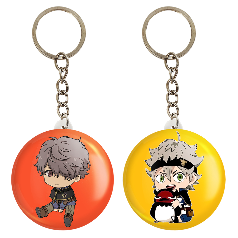 جاکلیدی خندالو مدل گوش آدلی و آستا انیمه بلک کلاور Black Clover کد 1025810255 مجموعه 2 عددی