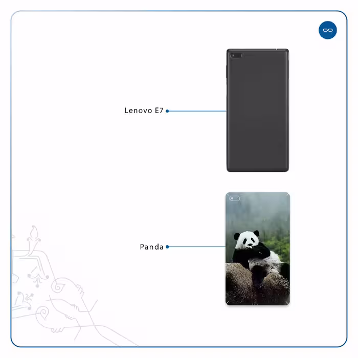 برچسب پوششی ماهوت مدل Panda مناسب برای تبلت لنوو E7