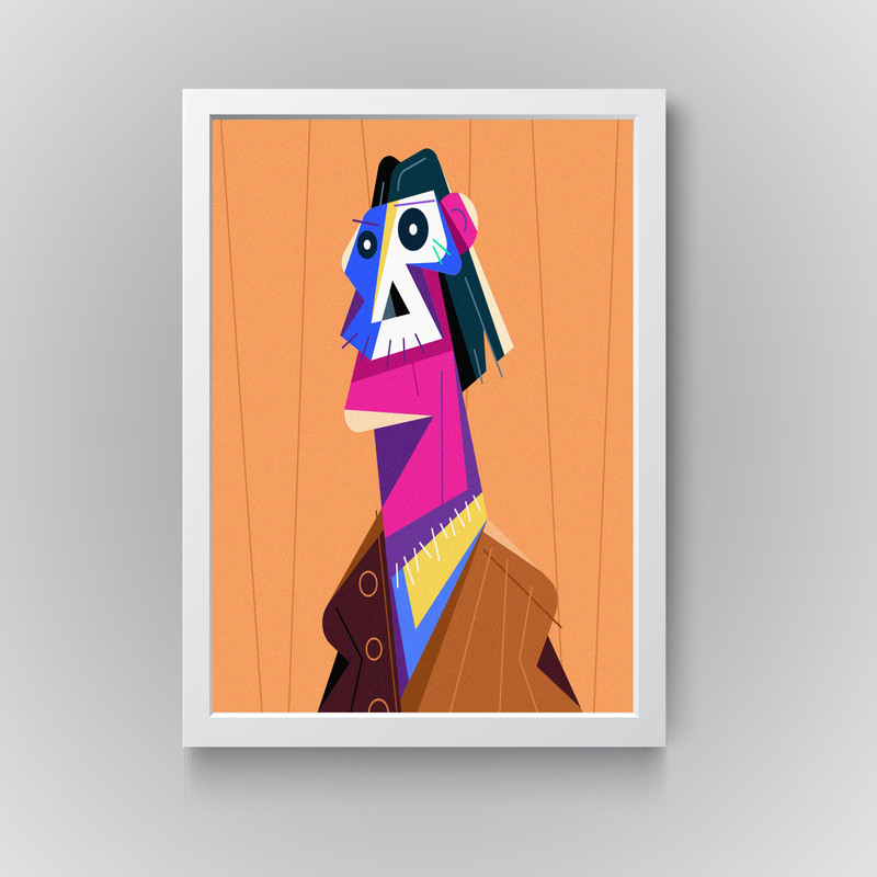 تابلو طرح دکوراتیو فانتزی مدل N5001 | دنیای قاب