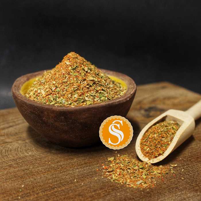 ادویه سیب زمینی با طعم پیاز و جعفری 150 گرمی با بسته بندی لاکچری 