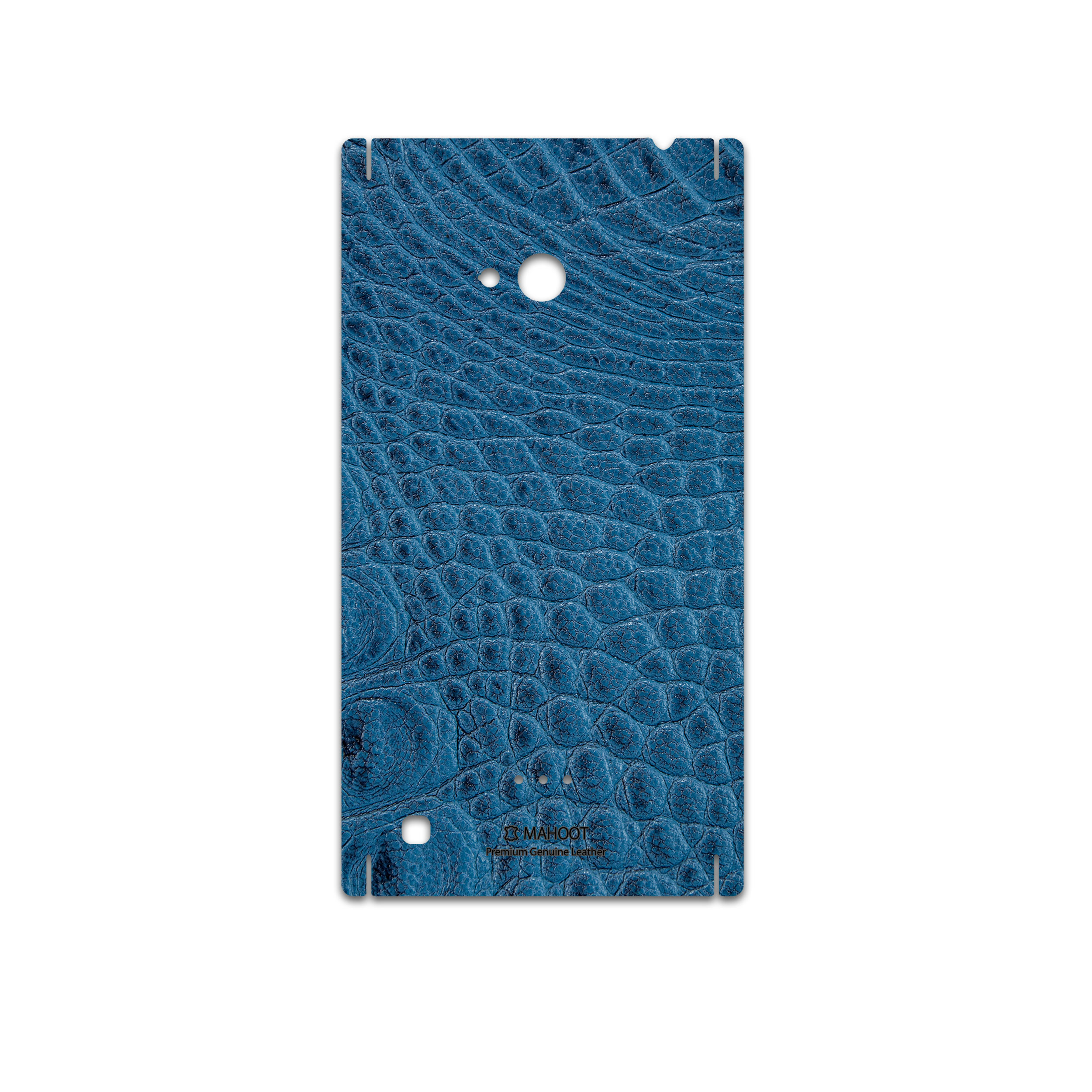 برچسب پوششی ماهوت مدل Blue-Crocodile-Leather مناسب برای گوشی موبایل نوکیا Lumia 720