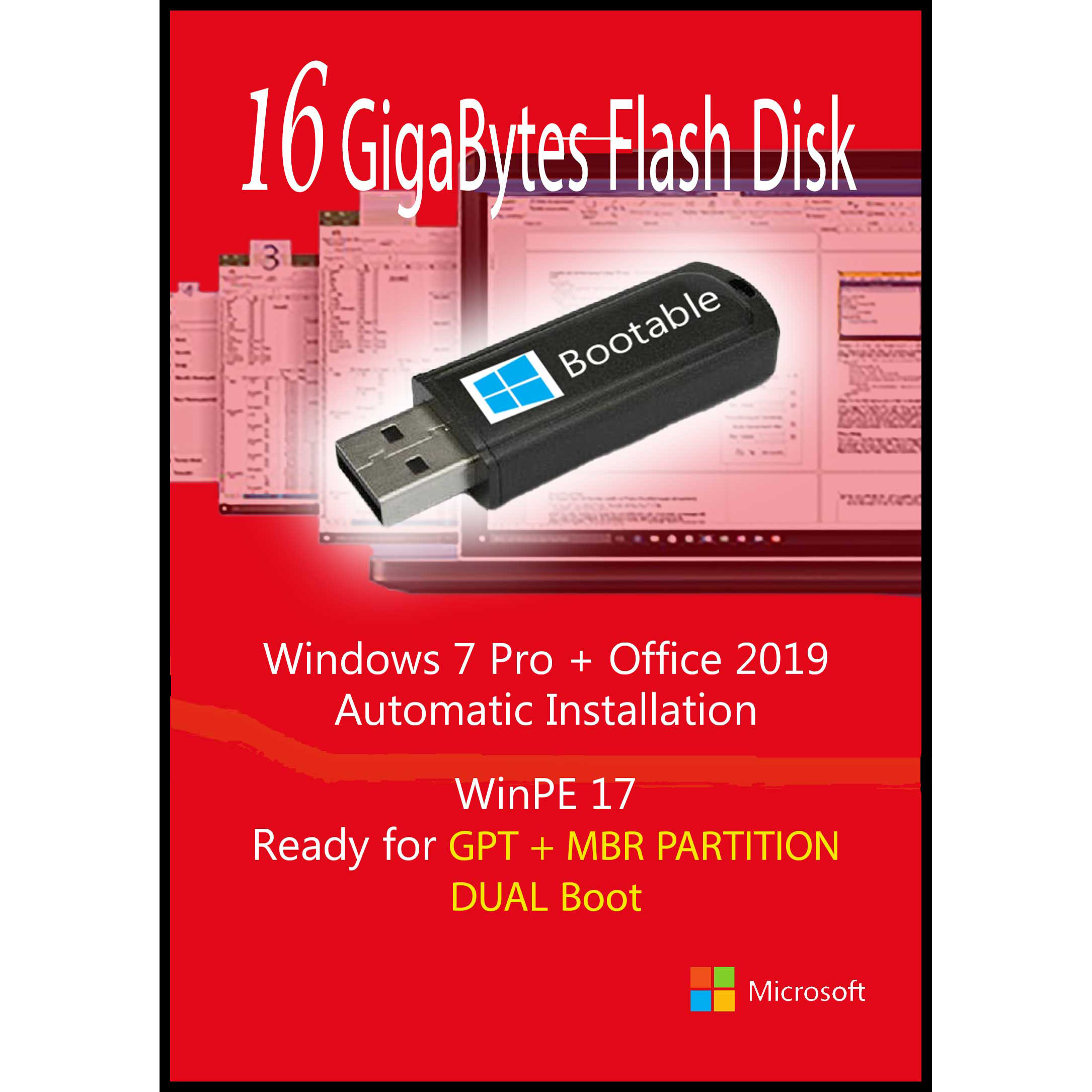 سیستم عامل Windows 7 Pro  Office 2019  نشر مایکروسافت