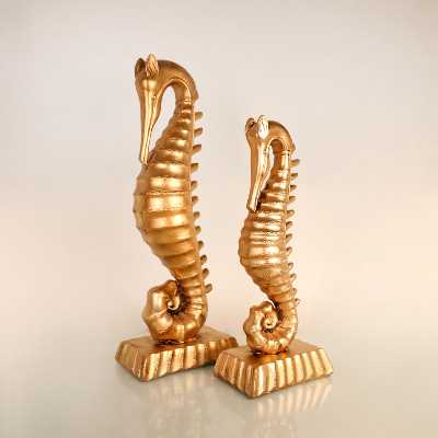 مجسمه طرح اسب دریایی مجموعه 2 عددی