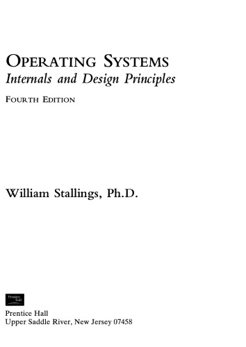 خرید و دانلود نسخه کامل کتاب Operating Systems: Internals and Design Principles